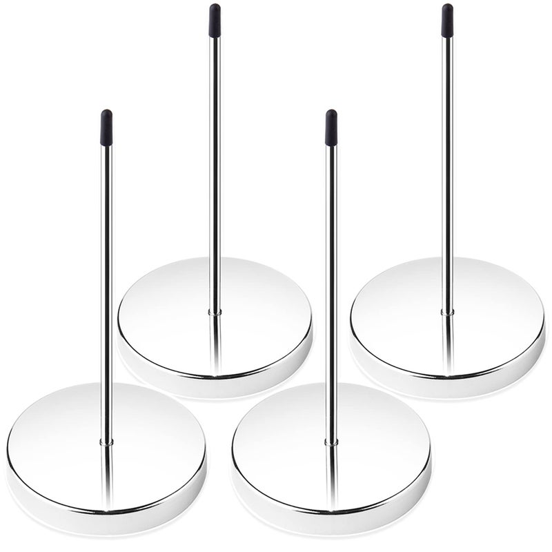 HRLORKC 4pcs Desk Receipt Holder Bill Fork Receipt Spike Stick Silver Restaurant Check Spindle 5.5 Inch by HRLORKCâ€¦ - Image 1